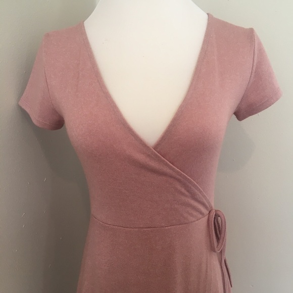 Forever 21 Dress Wrap Style Surplice Fit & Flare - Picture 3 of 6